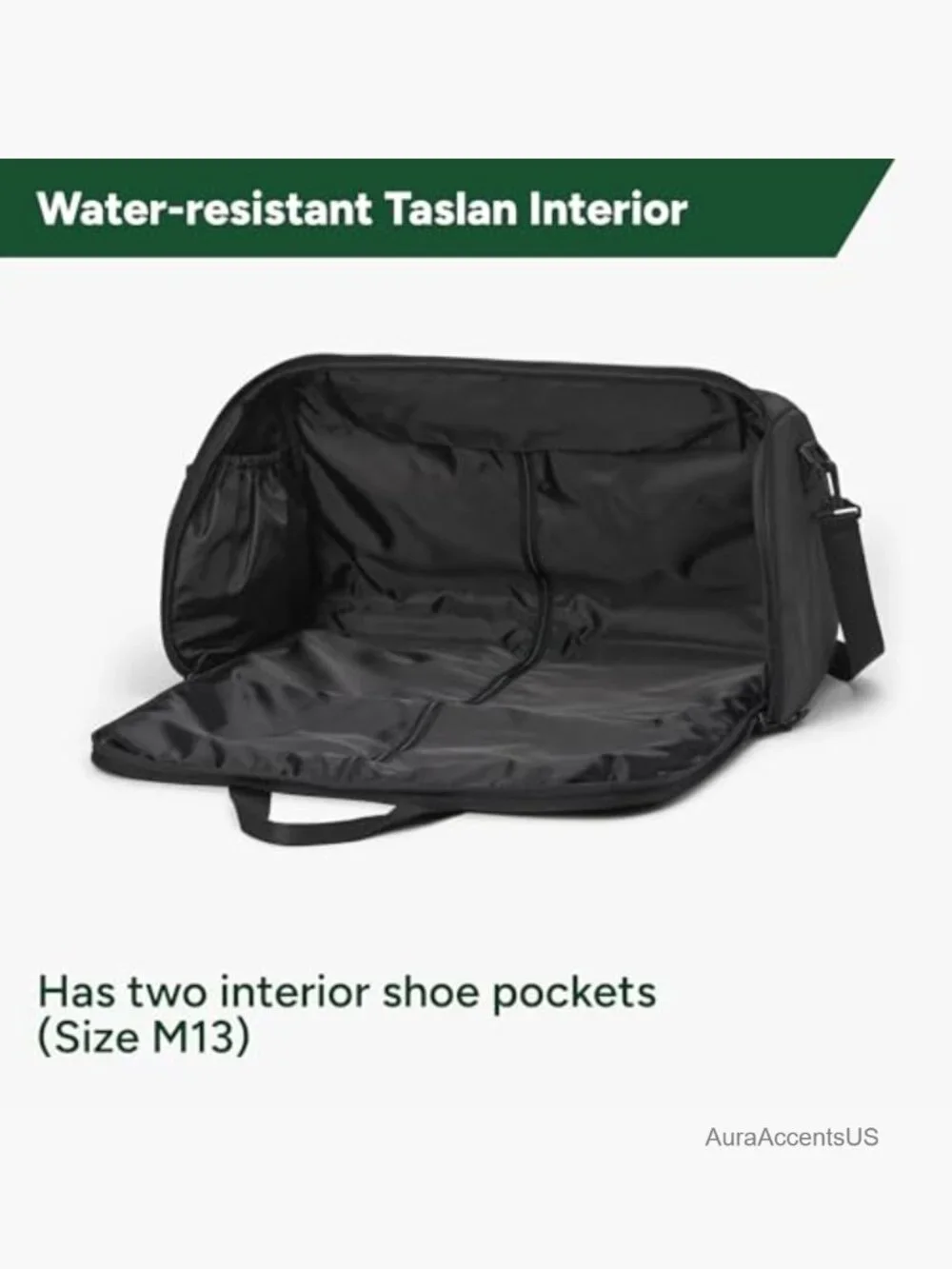 2-in-1 Convertible Garment Duffel Weekender Bag 45L Carry-On Travel
